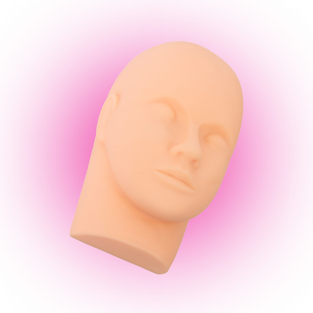 Lash Extension Practice Dummy Head | Eyelash Training Tool