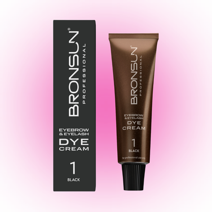 BRONSUN - EYELASH & EYEBROW (CREAM DYE) #1 BLACK