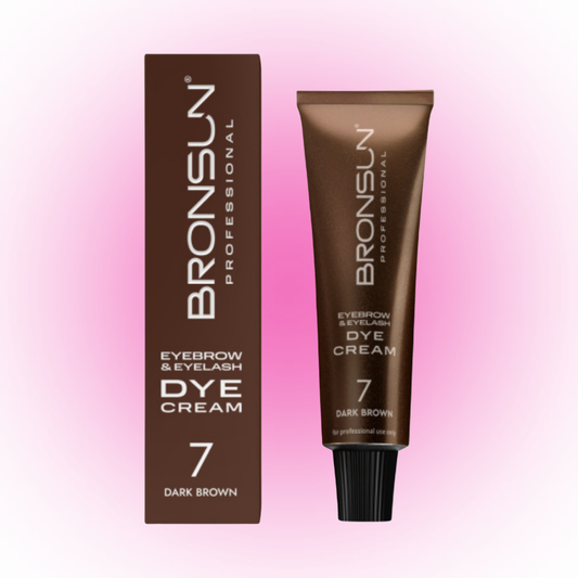 BRONSUN - EYELASH & EYEBROW (CREAM DYE) #7 DARK BROWN