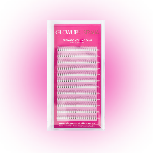 3D Premade Volume Lash Tray | D Curl 0.07 Premade Fans