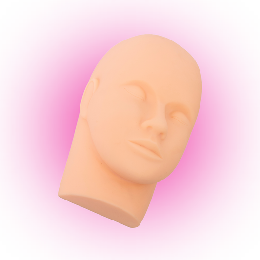 Lash Extension Practice Dummy Head | Eyelash Training Tool