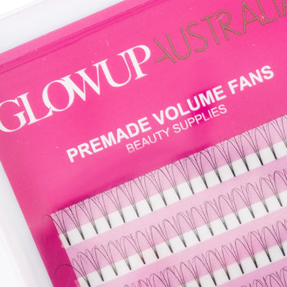 3D Premade Volume Lash Tray | D Curl 0.07 Premade Fans